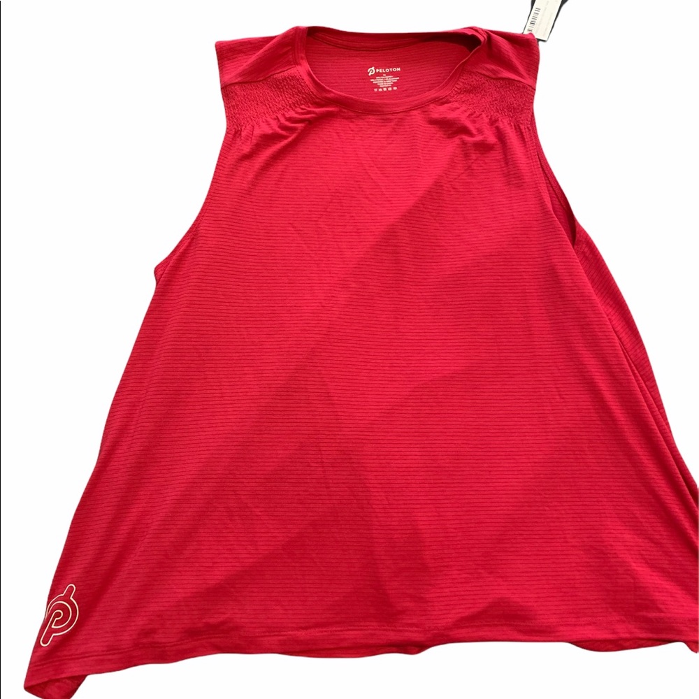 1x Peloton Cinched Tank - Ruby